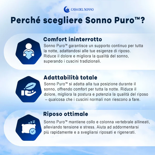 Cuscino Cervicale Ortopedico - Sonno Puro™