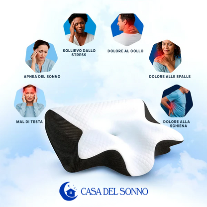 Cuscino Cervicale Ortopedico - Sonno Puro™
