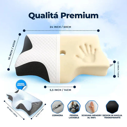 Cuscino Cervicale Ortopedico - Sonno Puro™